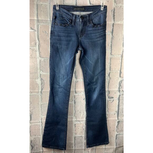 Rock & Republic Kasandra Womens Jeans Embroidery Stones Pockets Size 2M - Picture 3 of 14